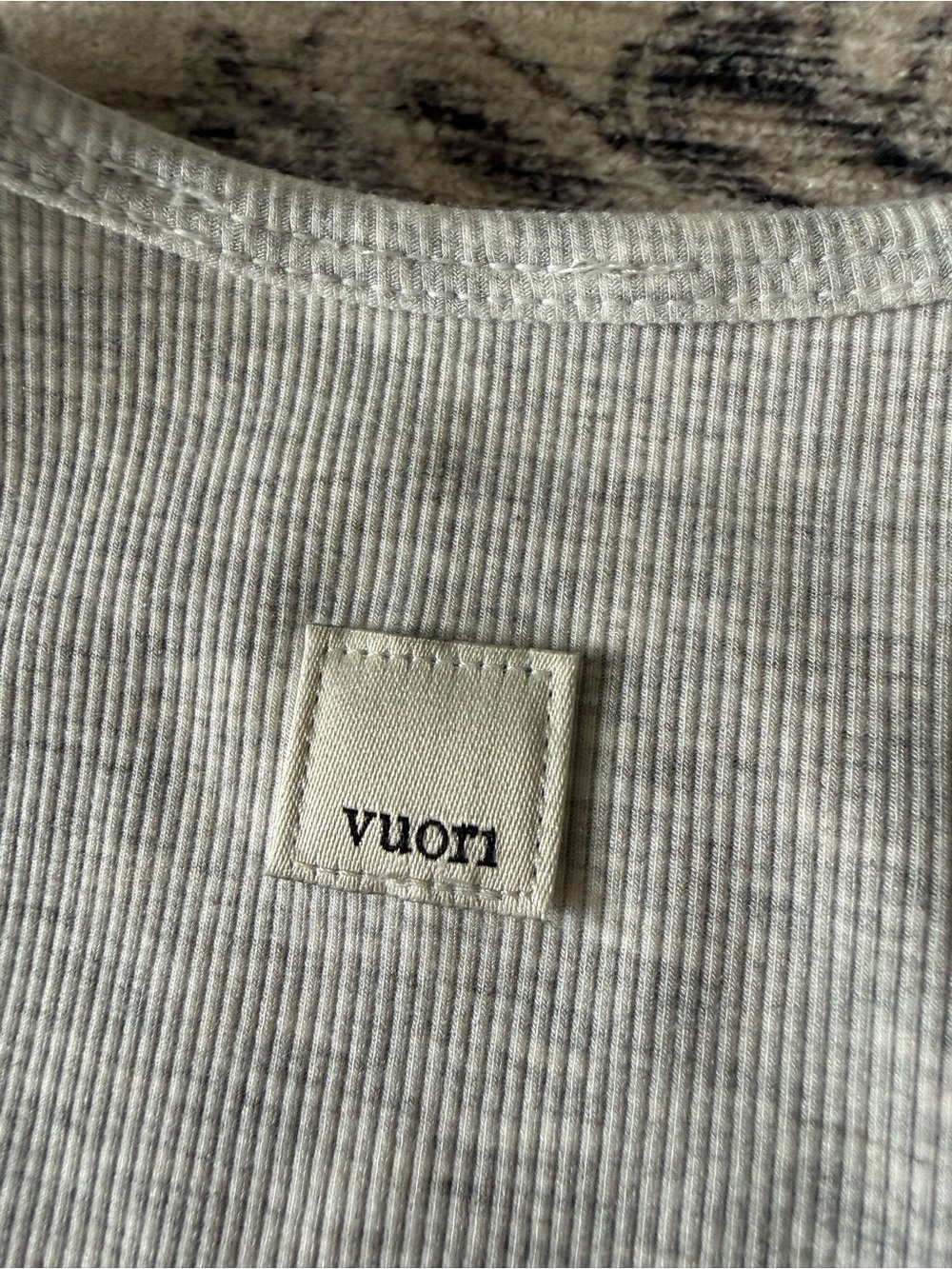 Vuori Women's Plyo Heather Grey Tank Top - Picture 3 of 7